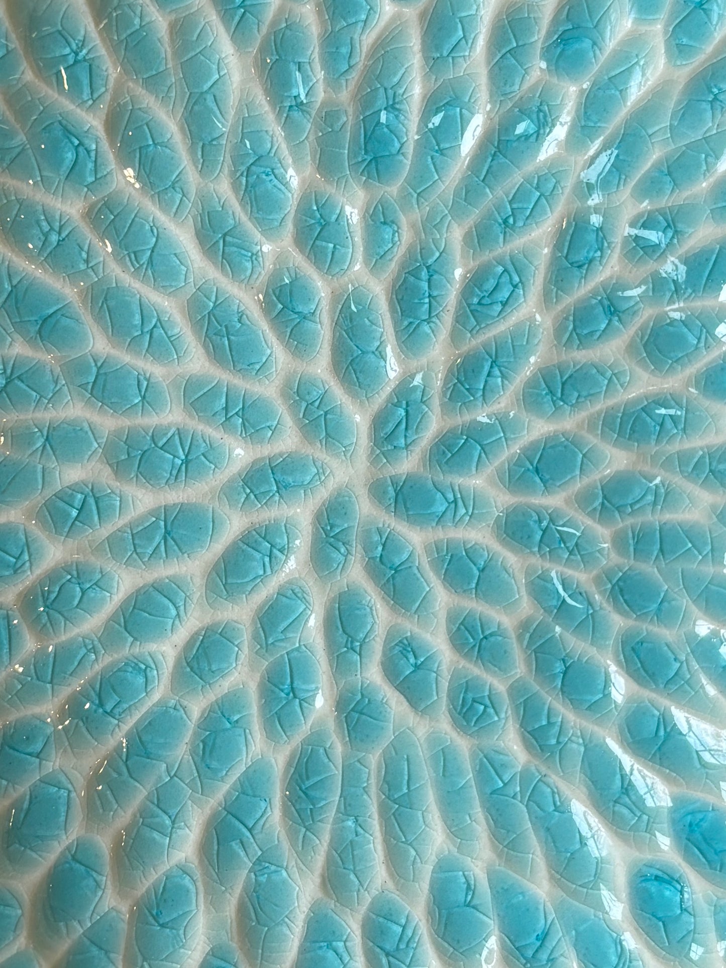 Crystal Lake Carved Decorative Bowl