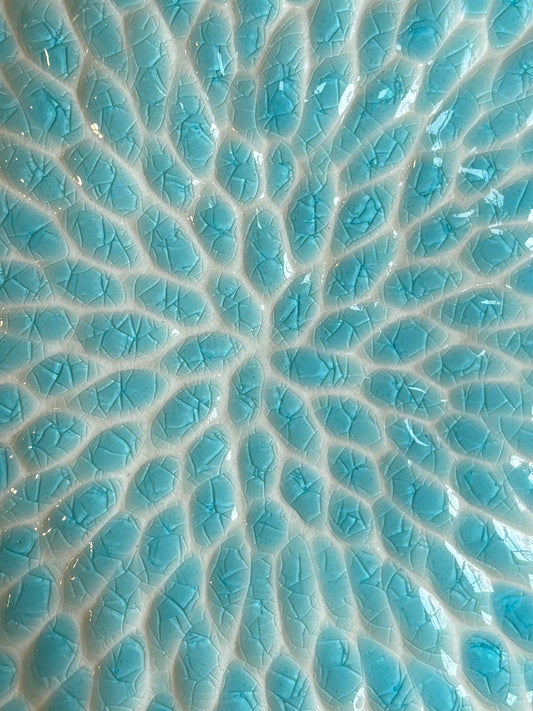 Crystal Lake Carved Decorative Bowl