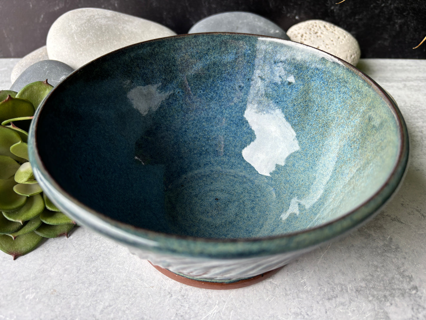 Floating Blue Serving Bowl