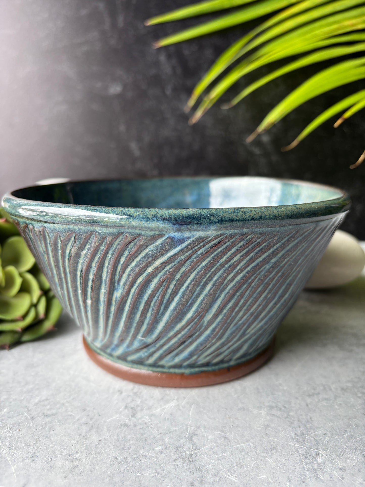 Floating Blue Serving Bowl