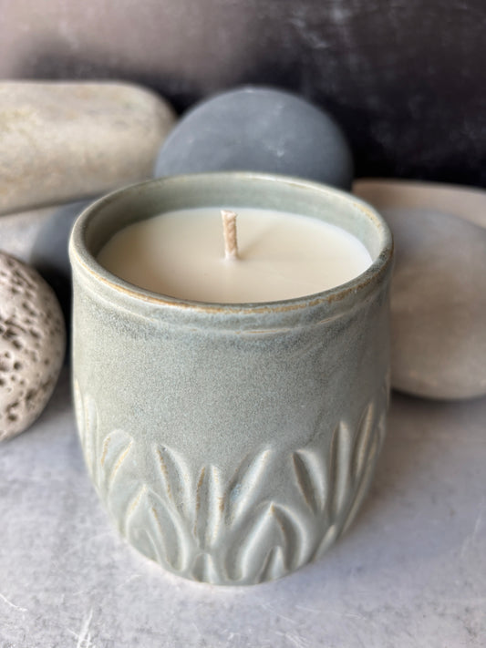 Light Gray Soy Candle