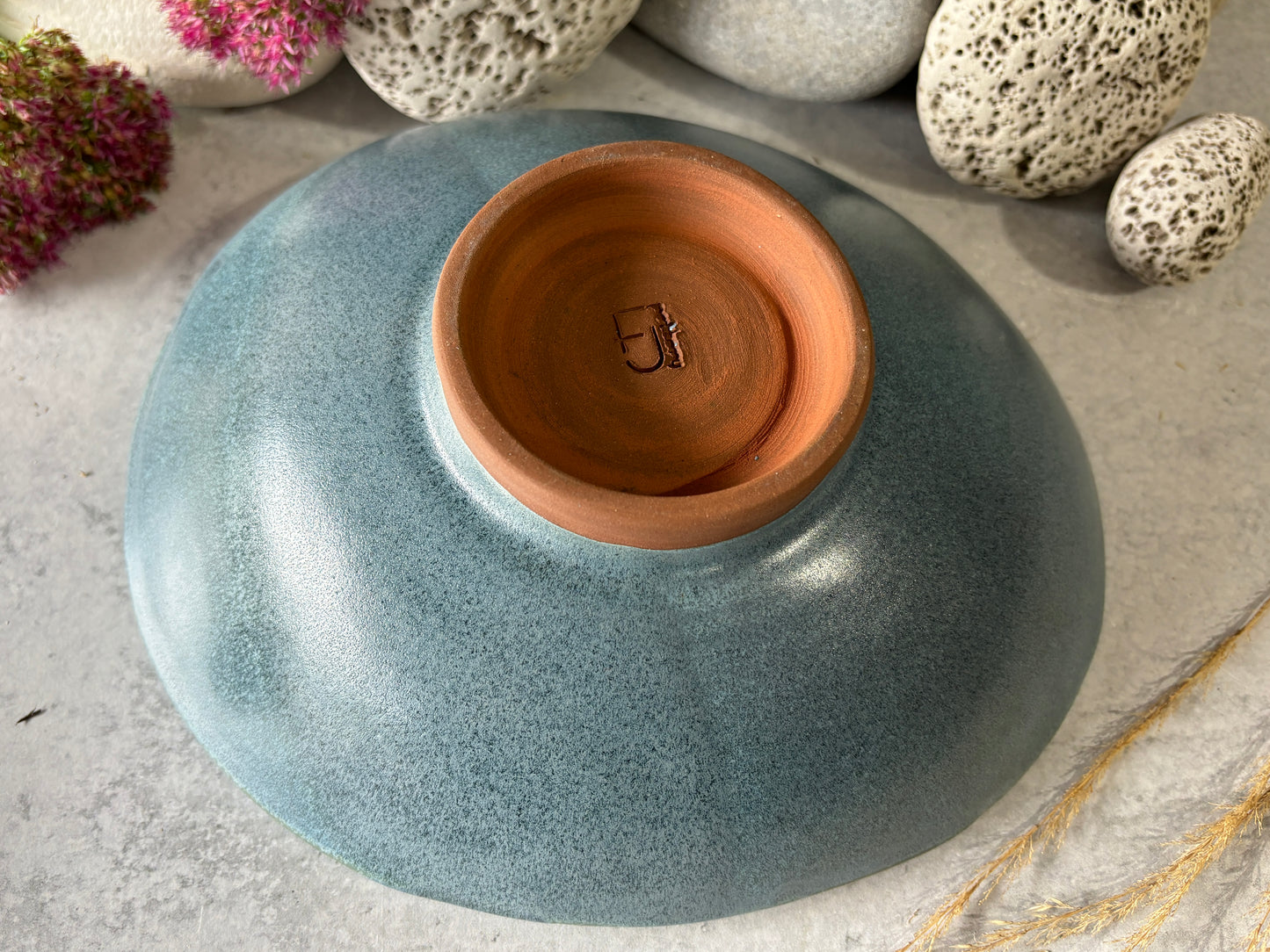 Organic Ocean Pedestal Bowl