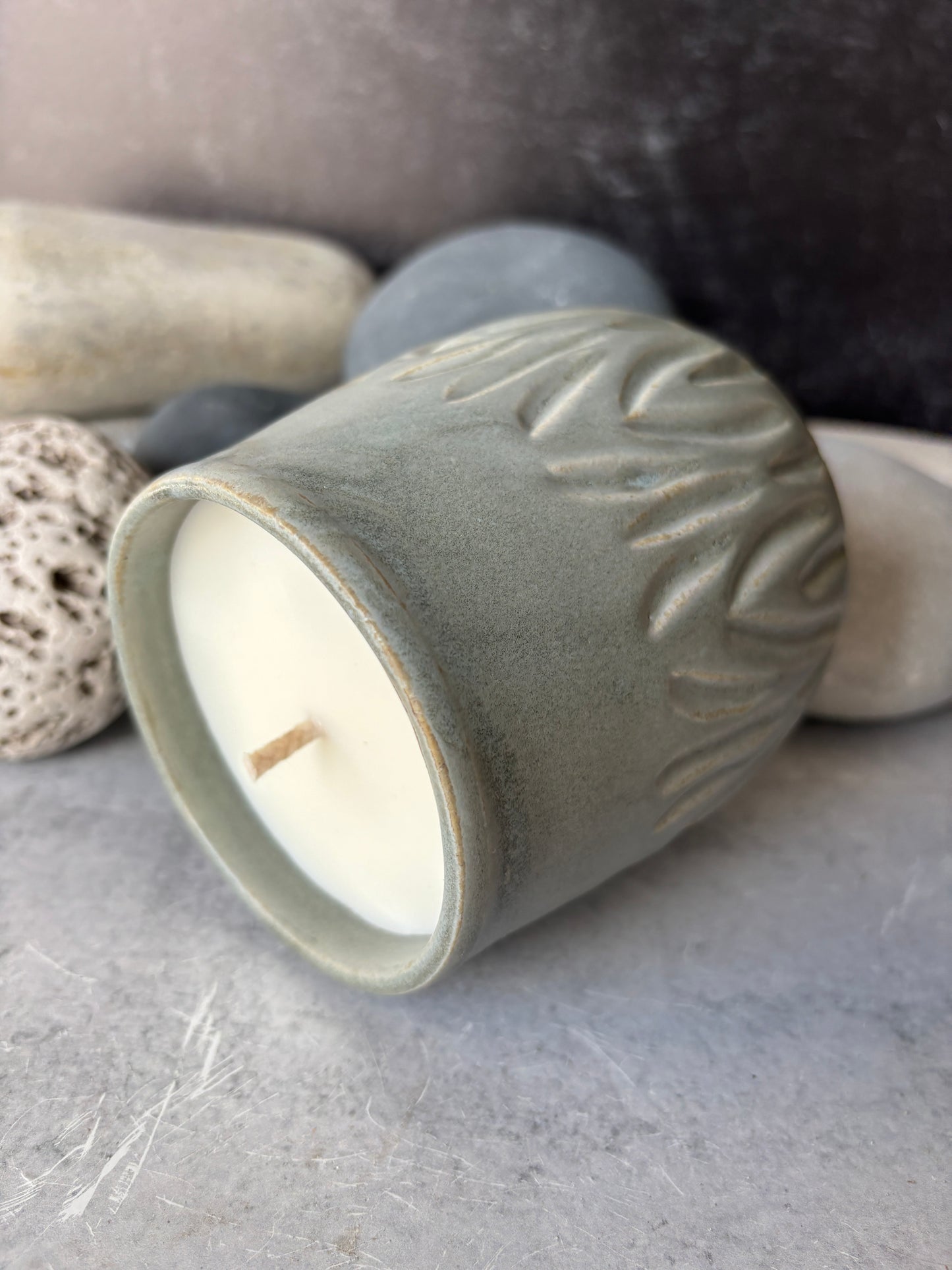 Light Gray Soy Candle