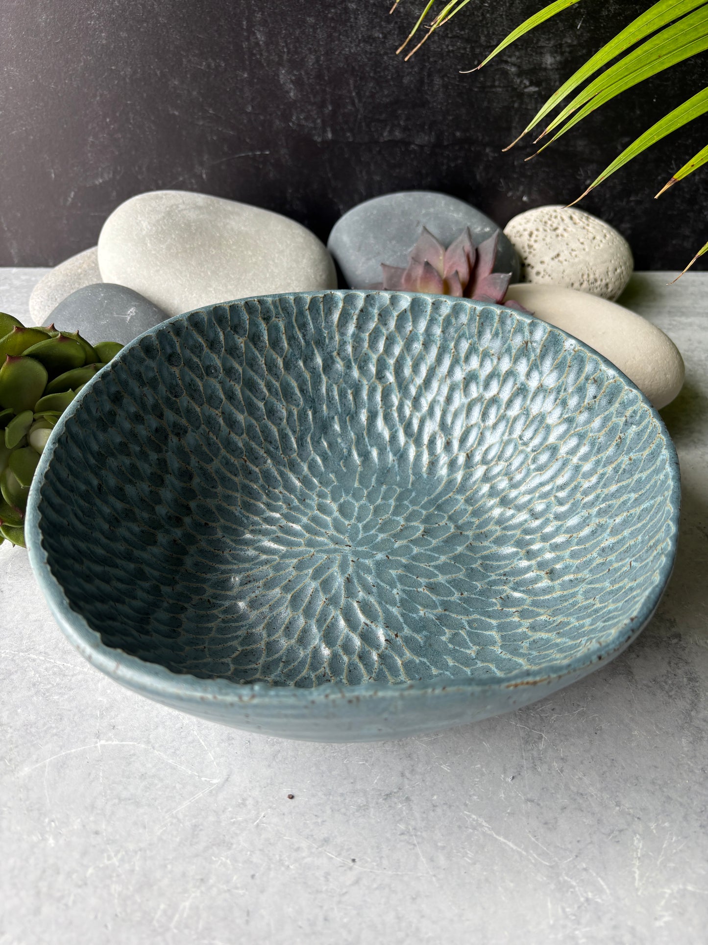 Ocean Blue Serving Bowl