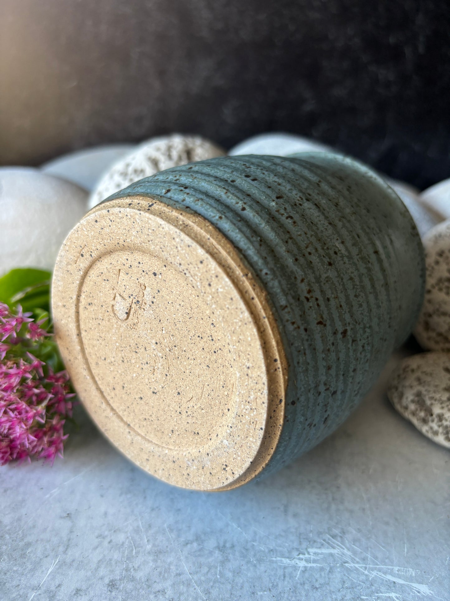 Speckled Ocean Bud Vase